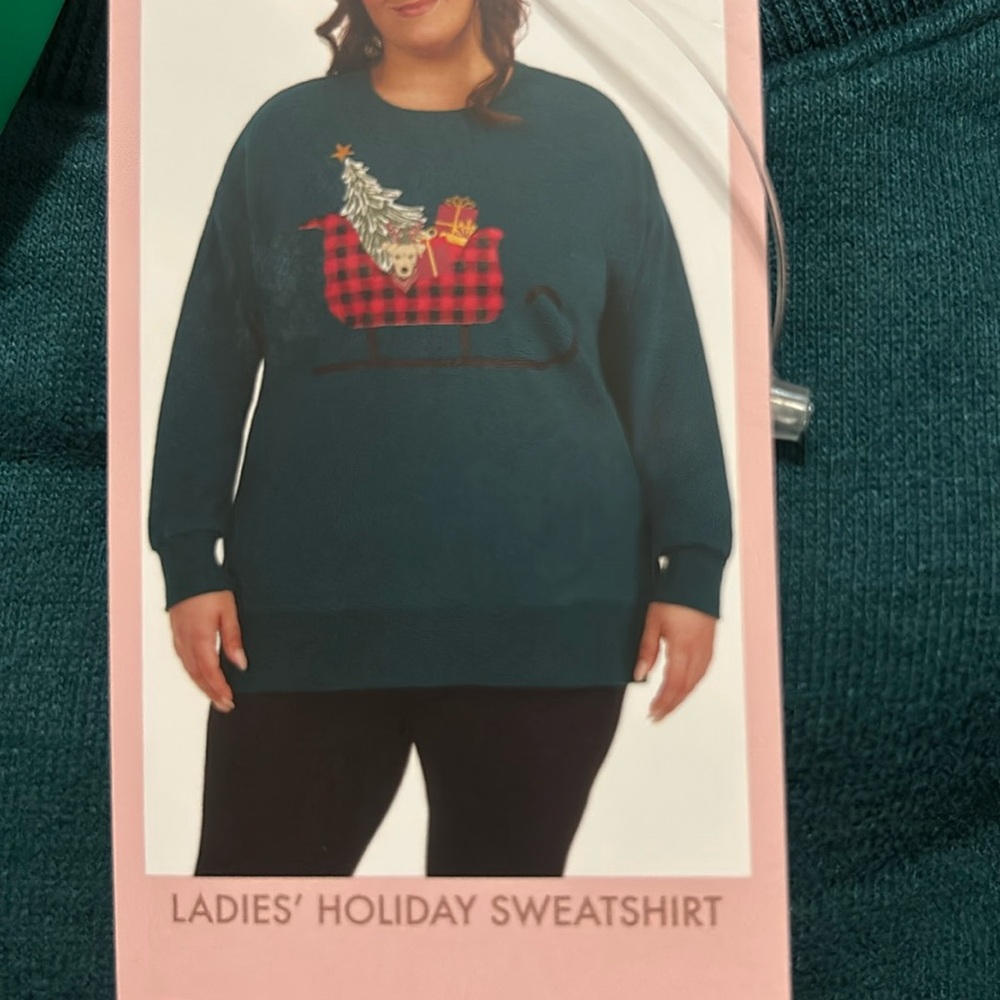 Teddi Rose Ladies’ Holiday Sweatshirt Size L, XL NWT